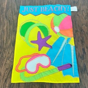 Evergreen enterprises just Beachy beach theme outdoor garden flag